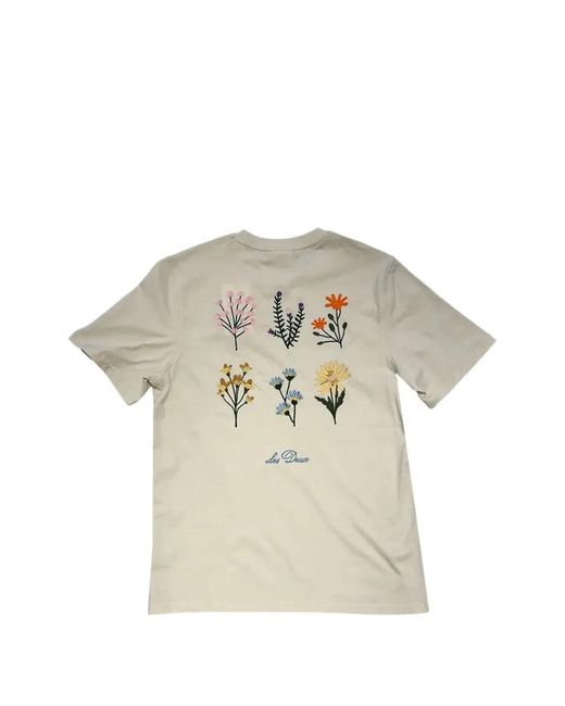 Les Deux Gray "Wild Flower" T-Shirt for men