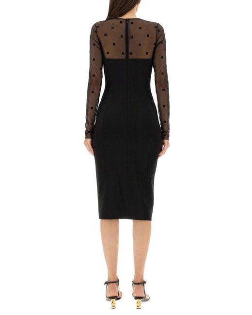 Givenchy Black Dress With 4G Pattern
