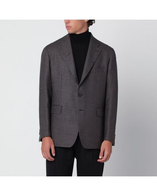 Tagliatore Gray Single-Breasted Jacket for men