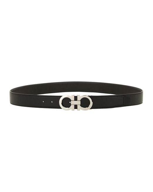 Ferragamo Black Cintura "Gancini" for men