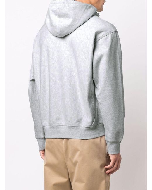Carhartt White Logo Cotton Hoodie for men