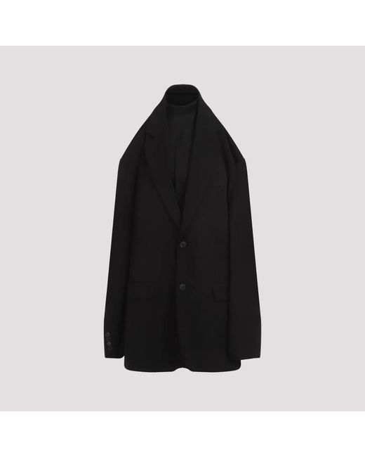 Balenciaga Black Viscose Blend Blazer Dress