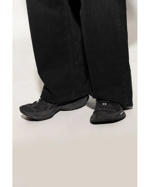 Balenciaga Black Mesh And Rubber Circuit Sneakers for men