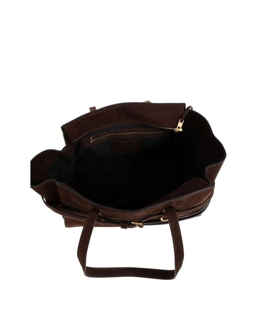 Moschino Couture Brown Tie Me Leather Handbag