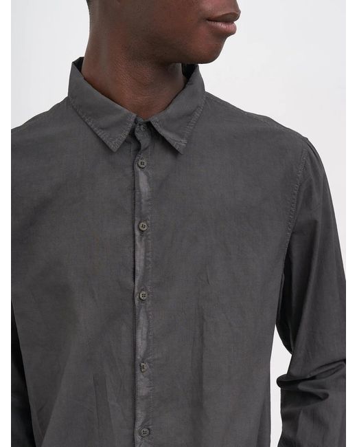 Poeme Bohemien Gray Regular Cotton Shirt for men