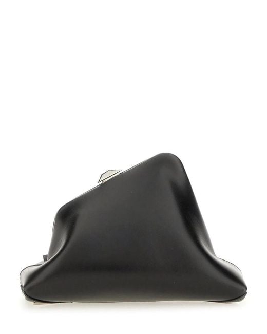 The Attico Black Clutch Day Off Small