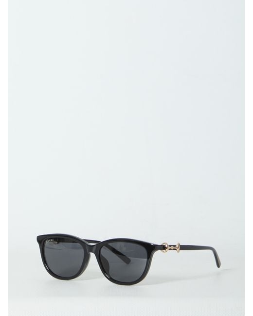 Gucci White Horsebit Sunglasses