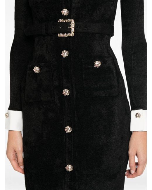 Self-Portrait Black Lace Midi Dress