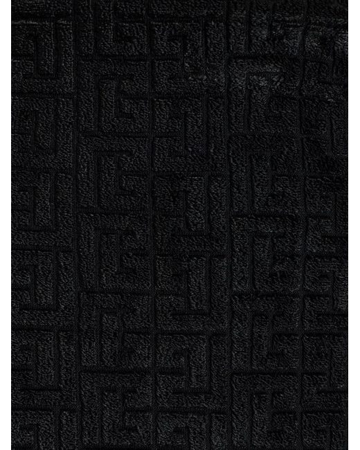 Balmain Black Monogram Midi Skirt