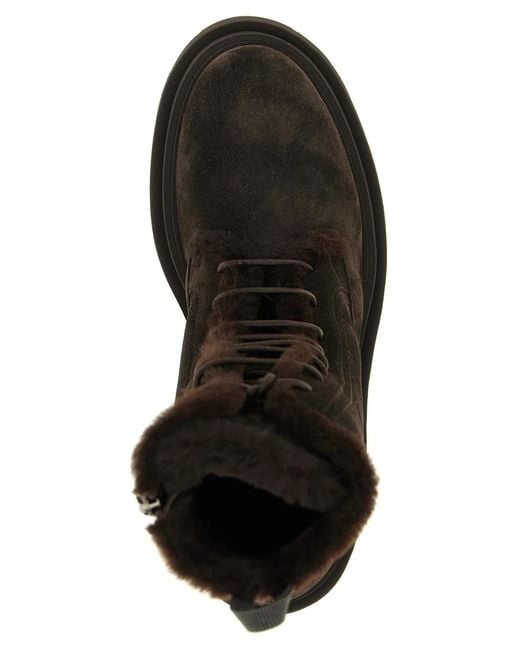 Brunello Cucinelli Black 'Precious Loop' Ankle Boots