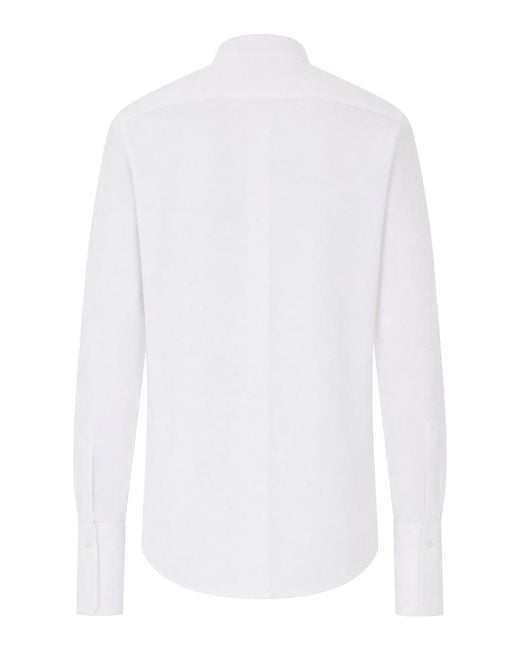 Fendi White With Frontal Buttons Closure