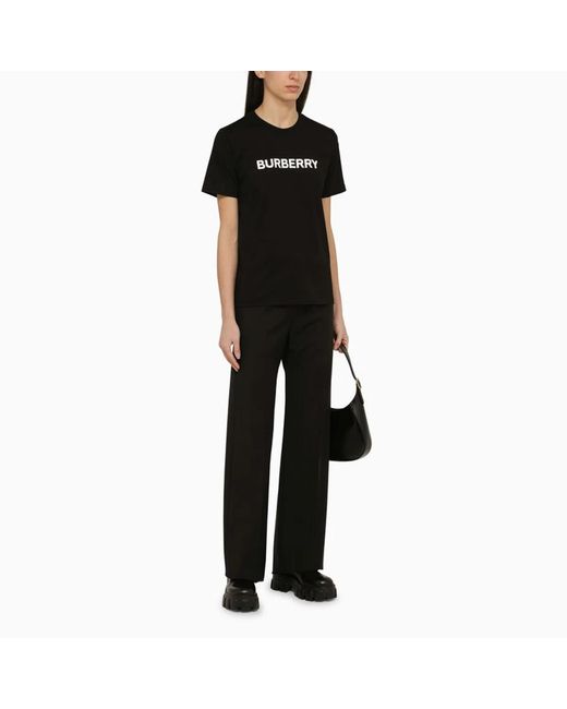 Burberry Black Logo Cotton T-Shirt