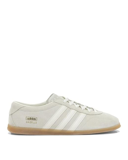Adidas Originals White Gazelle Lo Pro Leather Synthetic Leather Rubber Sneakers