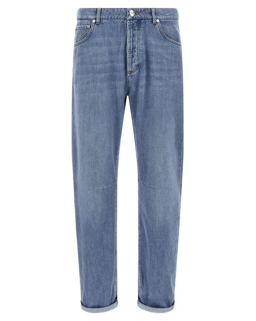 Brunello Cucinelli Blue Denim Jeans for men