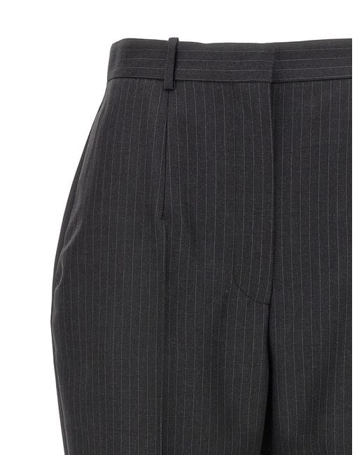 McQueen Gray Pinstripe Pants