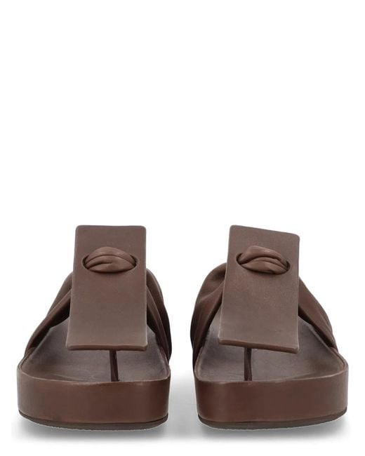 Uma Wang Brown Leather Sandals