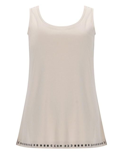 Max Mara Natural S Max Mara Sleeveless Cotton Top