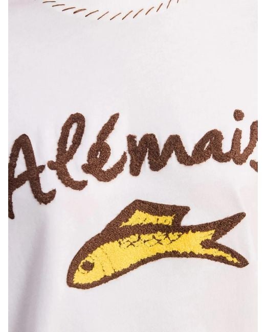 ALÉMAIS White Scuba Cuffed Tee