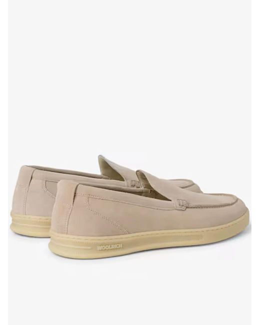 Woolrich Natural Double U.T Slip-On Camoscio for men