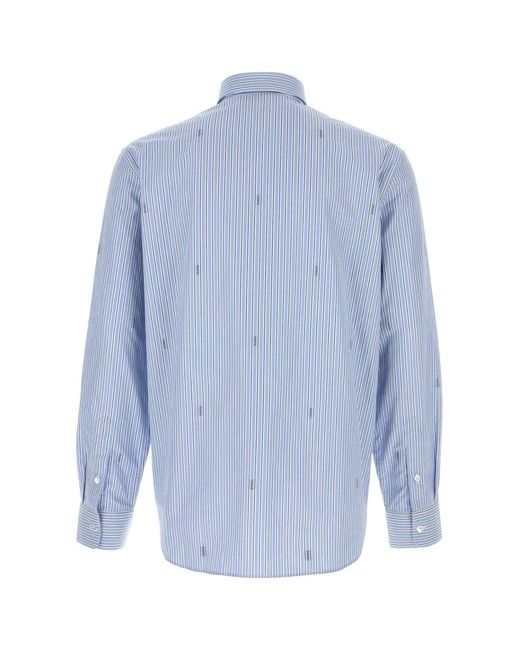 Gucci Blue Striped Shirt for men