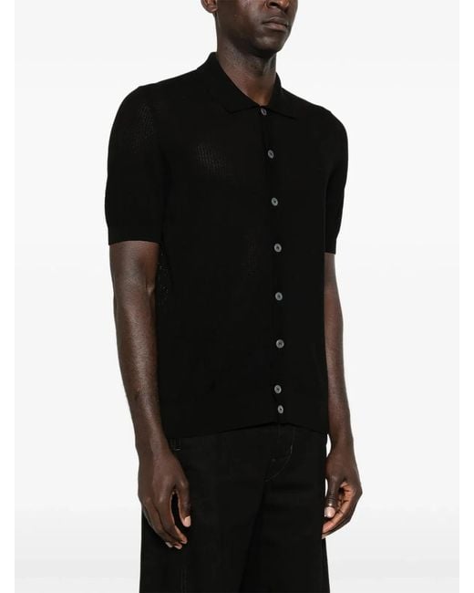 Tagliatore Black Tyron Shirt for men