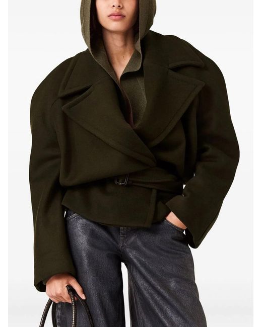 Stella McCartney Black Dark Wool Coat