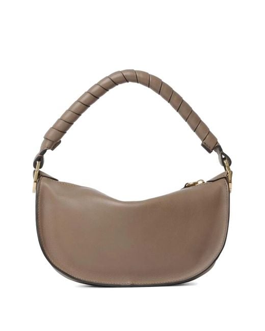 Chloé Brown Marcie Mini Leather Shoulder Bag