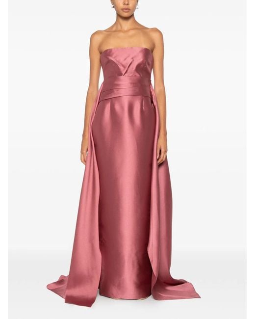 Solace London Pink Elara Maxi Dress