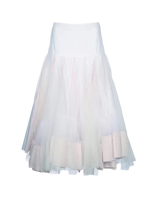 Jacquemus White La Jupe Mireio