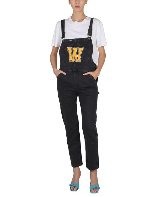 Washington DEE-CEE U.S.A. Black Dungarees With Logo
