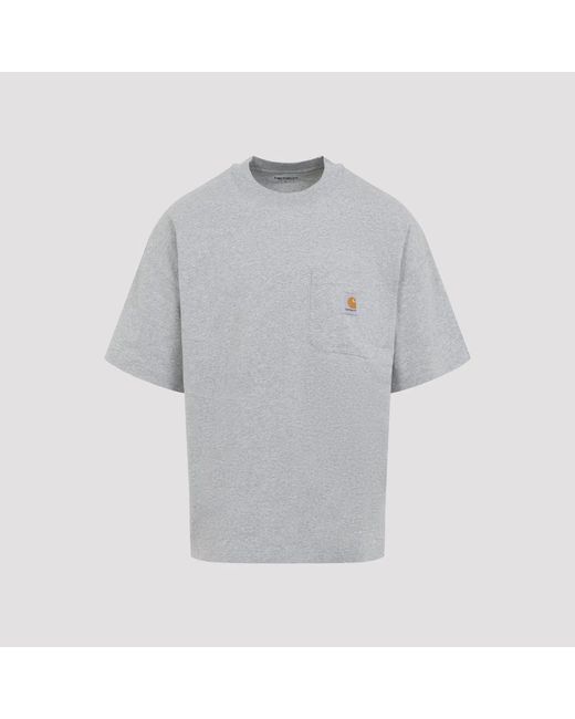 Carhartt Gray Heather Work Pocket T-Shirt for men