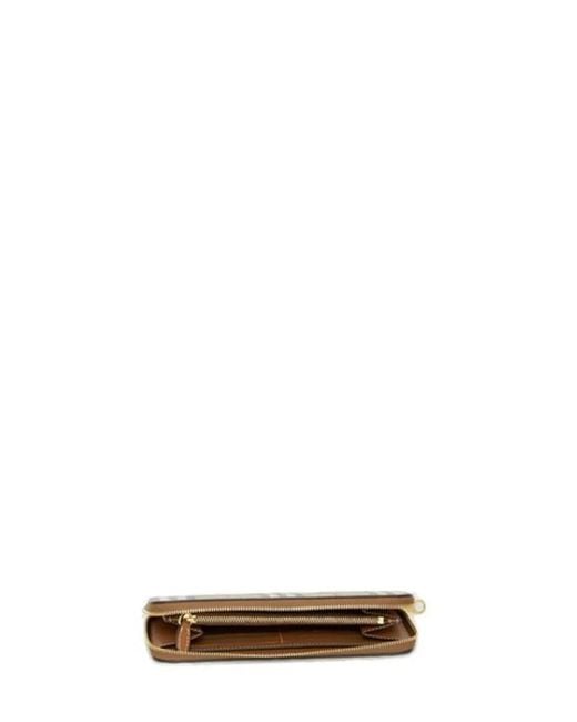 Burberry Metallic Printed Canvas Wallet