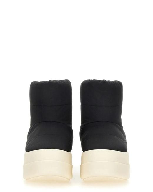 Rick Owens Black Padded Boot