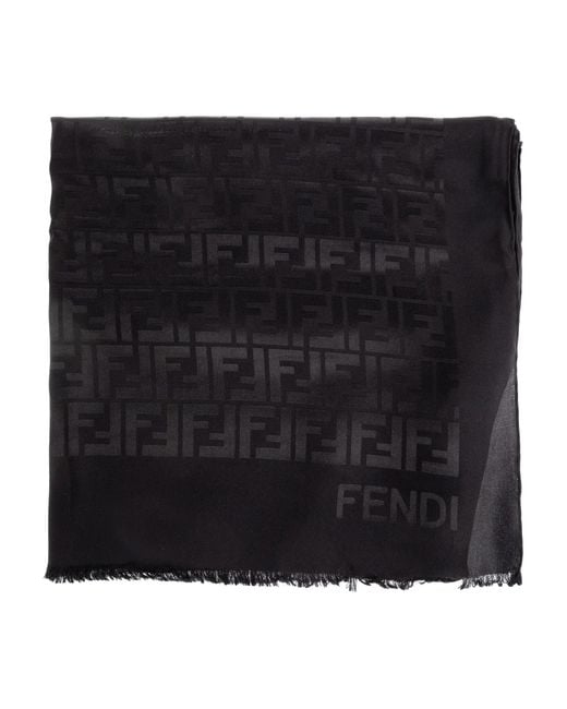 Fendi Black Ff Shawl