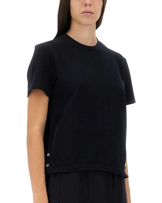Thom Browne Blue Classic Piqué T-Shirt