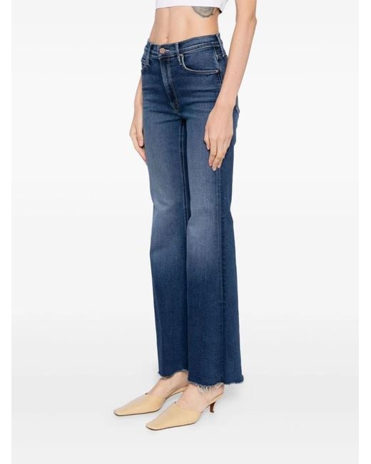 Mother Blue Lil Doozy Frayed Jeans