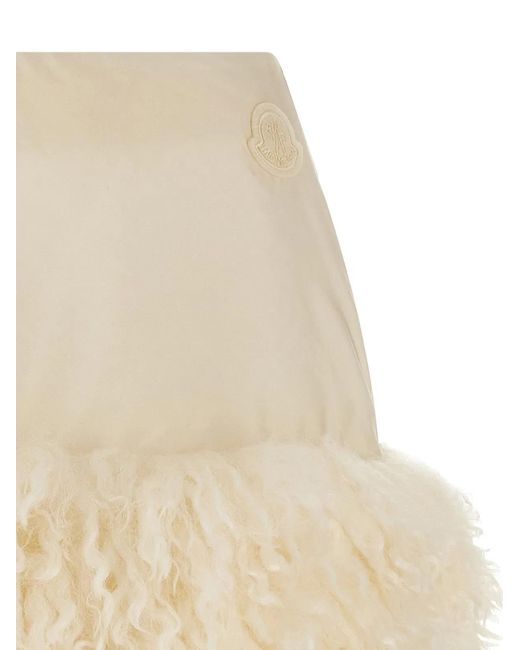 Moncler Natural Teddy Insert Skirt
