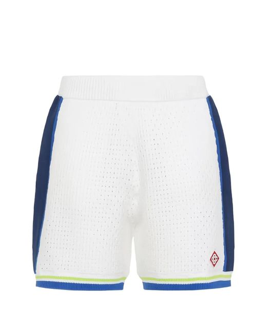 Casablanca White Cotton Shorts for men