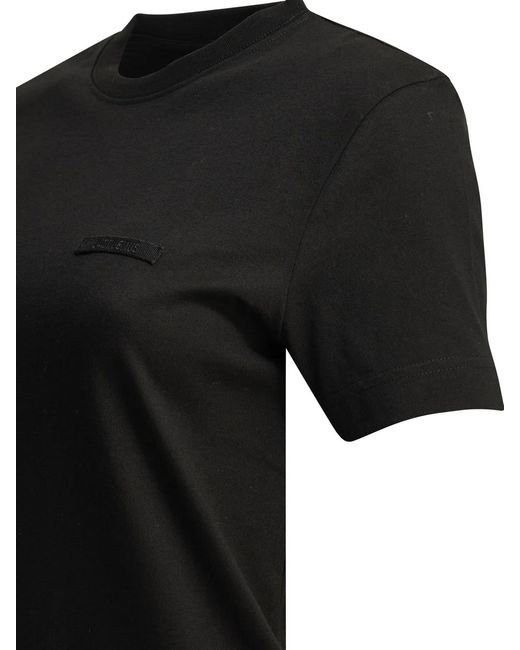 Jacquemus Black "Gros Grain" Crewneck T-Shirt