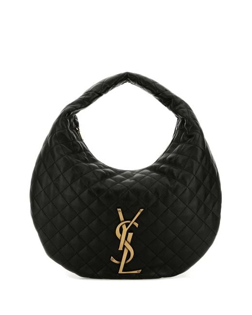 Saint Laurent Black Ysl Bo Icare Hobo
