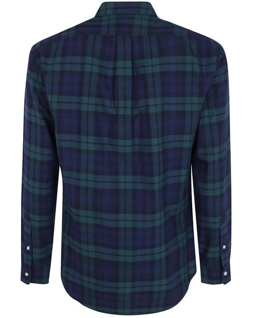 Polo Ralph Lauren Blue Woven Sport Shirt for men