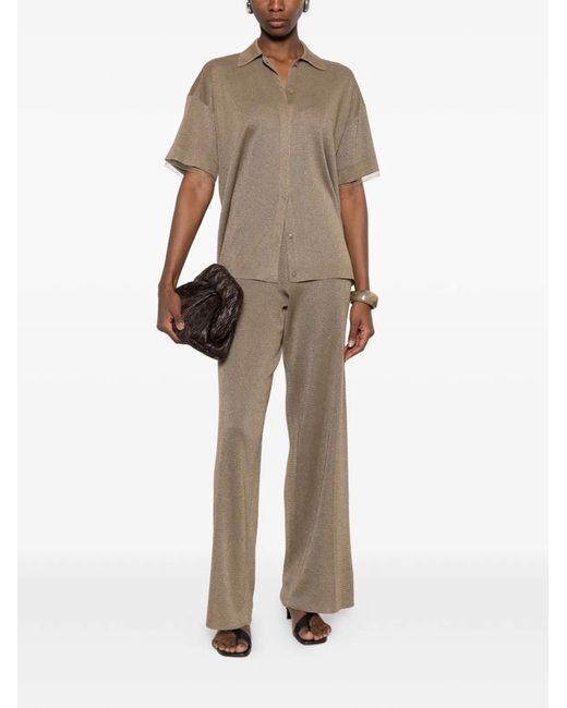 Fabiana Filippi Natural Short-Sleeves Shirt