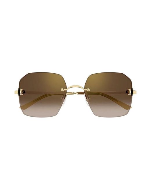 Cartier Metallic Sunglasses