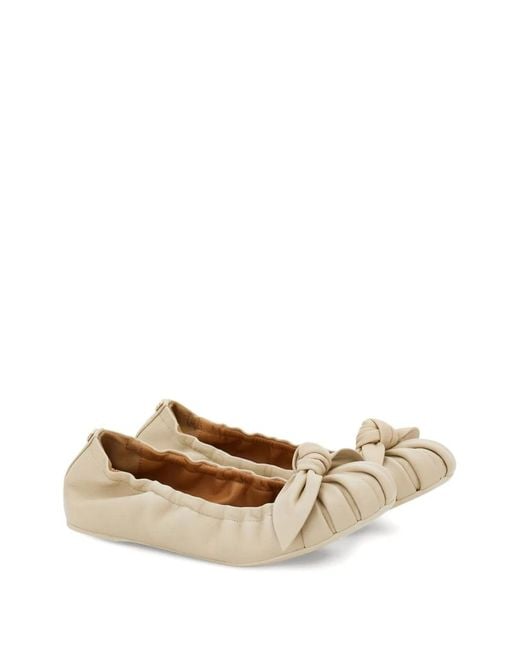 Ferragamo Natural Leather Flat Shoes