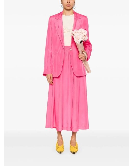 Forte_forte Pink Habotai Silk Jacket