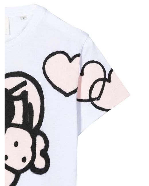 Givenchy White Hearts T-Shirt