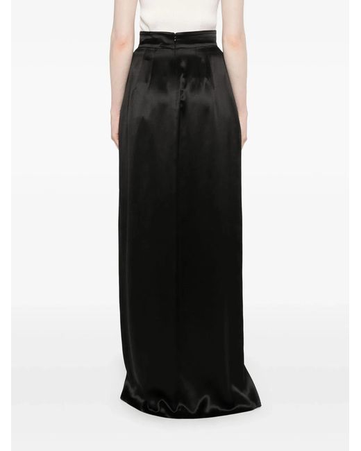 Dolce & Gabbana Black Dolce & Gabbana Viscose Long Skirt