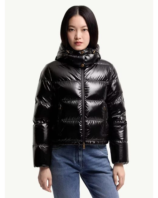 Moncler Black Niveole Short Down Jacket