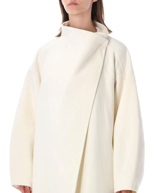 Frankie Shop White Leroy Wool Coat