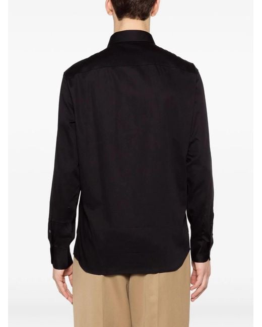 Emporio Armani Blue Cotton Shirt for men